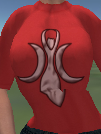 Goddess Moon Red T-Shirt Front