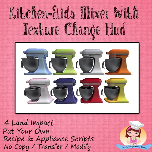 *PN* Kitchen-Aids Mixer /Normal Texture Change Hud {Boxed}