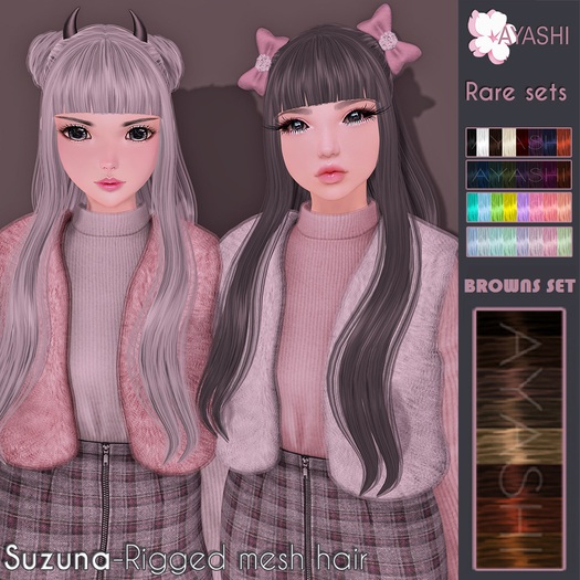 [^.^Ayashi^.^] Suzuna hair-Brown set