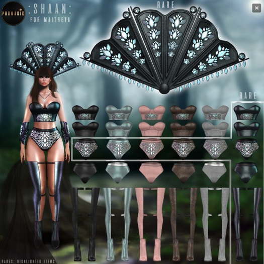 *PROMAGIC* Shaan -Corset{NoJewels}-Black RARE