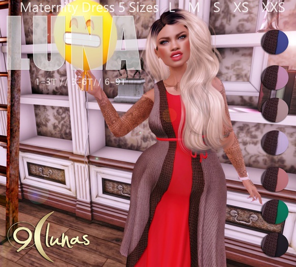 *9 Lunas* LUNA MaternityDress