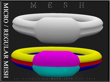 Second Life Marketplace - [Feliz] Rings 006 - Micro and Regular Mesh ...