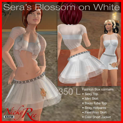 Nicky Ree Dresses - Sera's Blossom on White