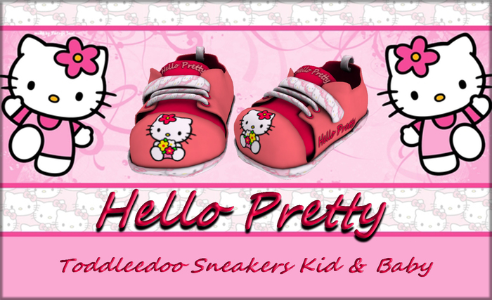 {SH} Hello Pretty Sneakers K&B (Pink)
