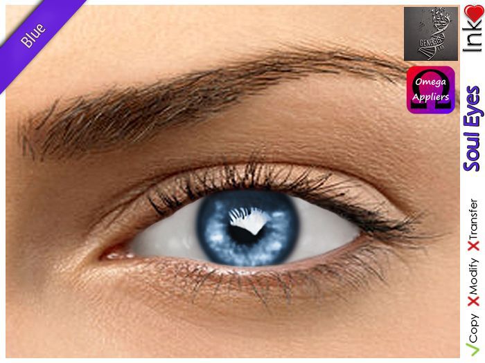 * Inkheart * - Soul Eyes - Blue (4 Sizes S, M, G&O)