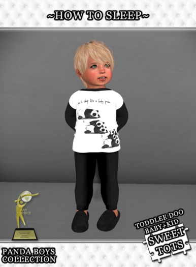 ~*Sweet Tots*~ TD~ Panda Boy~How To Sleep
