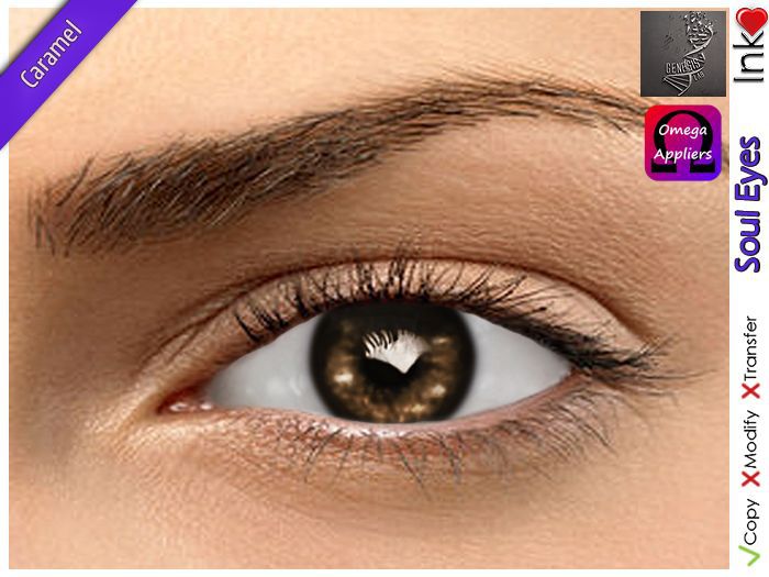 * Inkheart * - Soul Eyes - Caramel (4 Sizes S, M, G&O)