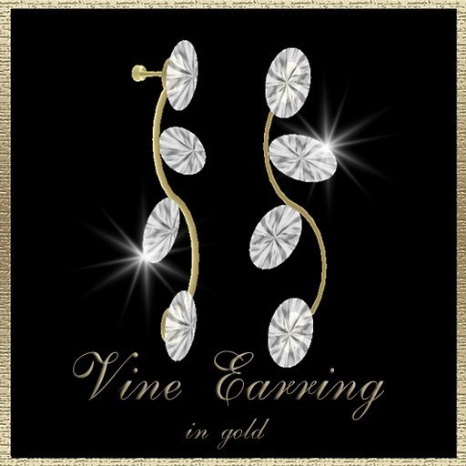 Dex's Diamond Vine Earrings In Gold
