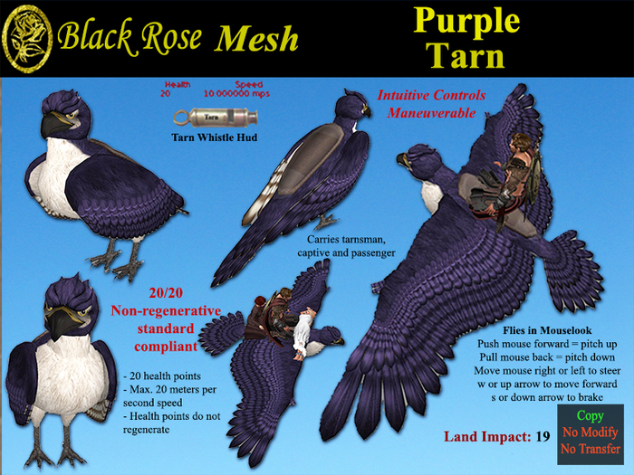 Black Rose Mesh Tarn Purple