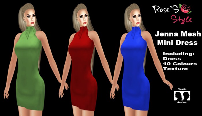 ROSE'S STYLE  Jenna Mini Mesh Dress (Gift)