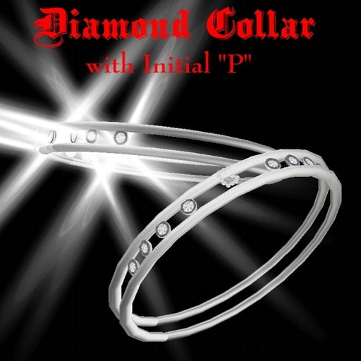 Diamond Initial Collar P