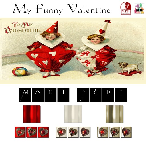 ~Mani Pedi~ My Funny Valentine Polish - Slink HUD