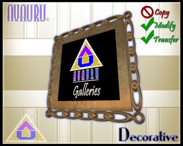 Decorative Square Picture Frame - Bronze