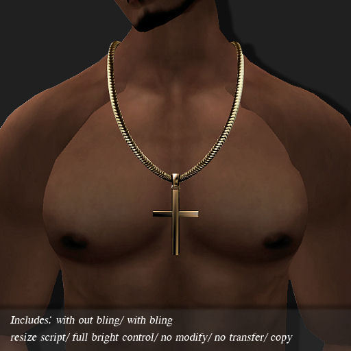 [DEMO] NECKLACE VSC-CROSS GOLD     -RYCA-