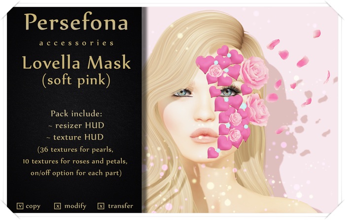 Persefona Lovella Mask (soft pink)