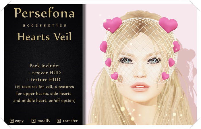 Persefona Heart Veil (all colors)