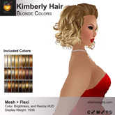 A&A Kimberly Hair Blonde Colors Pack. Mesh + Flexi medium womens hairstyle