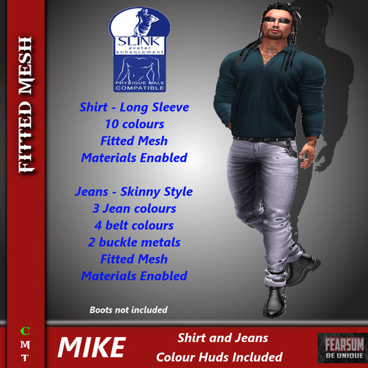 [F] Mike Shirt & Jeans - Slink - Hud Included