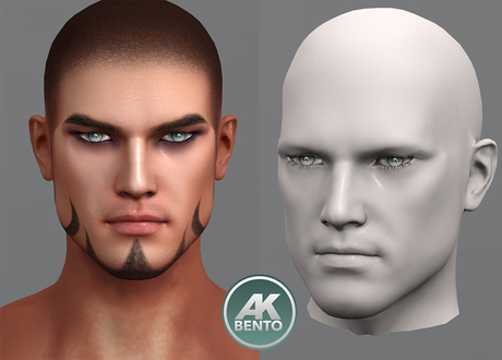 Second Life Marketplace - [AK] Cole Bento Head Vers. 2.6 + Animation HUD