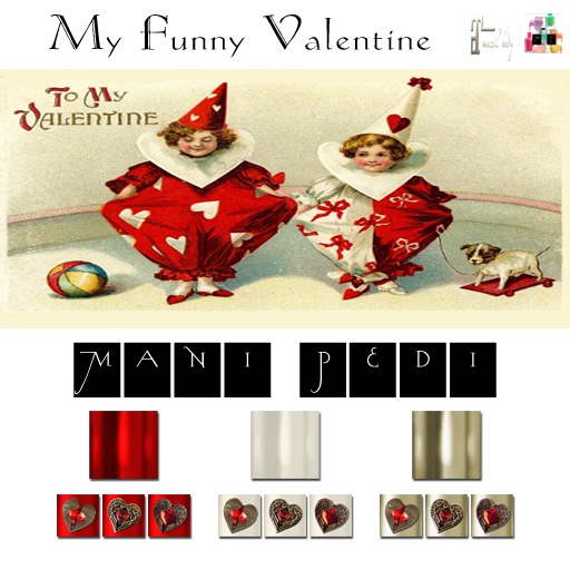 ~Mani Pedi~ My Funny Valentine Polish - Maitreya HUD