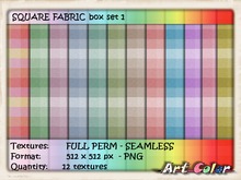 (ArtColor) Square fabric box set 1 - full perm