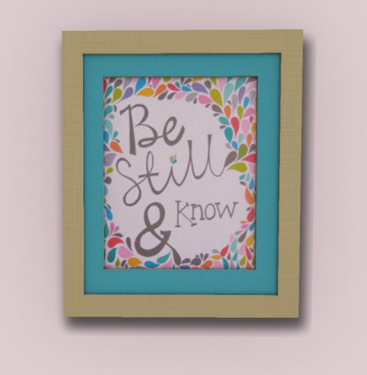 {D&D} Be Still & Know Frame
