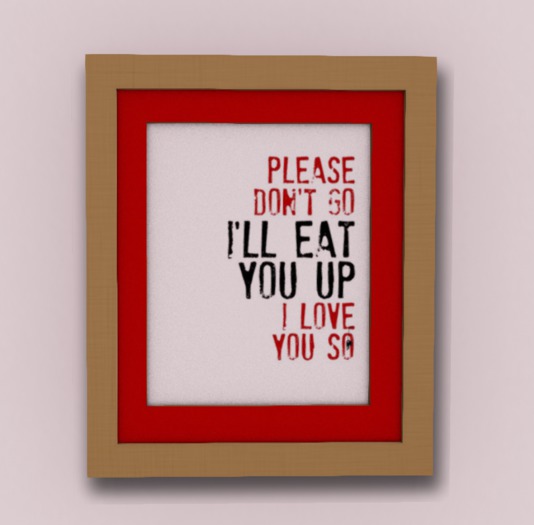 {D&D} Please Don't Go Frame