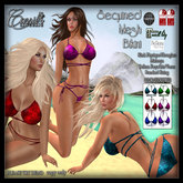CB~Sequin Mesh Bikini Darks (BOX)