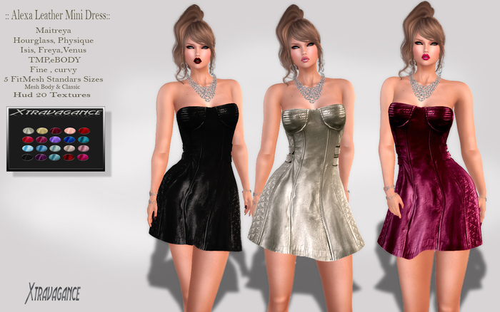 ::XT:: - Alexa Leather Mini Dress