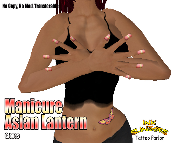Manicure - Asian Lantern