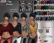R.F. Mesh Line - OLGA SWEATER WITH HUD in 40 textures 