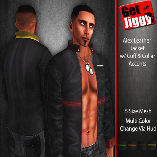 Alex Leather Jacket - Cuffs-Collar