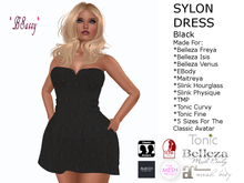 *BSASSY* SYLON DRESS BLACK