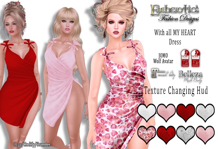 ~ With All My Heart Dress ~ and Texture Changing Hud