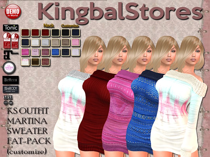 420 KS OUTFIT MARTINA SWEATER FAT-PACK (Customizable)