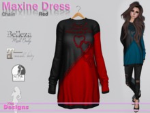 Maxine Dress Chain Red