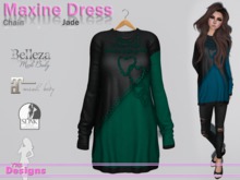 Maxine Dress Chain Jade
