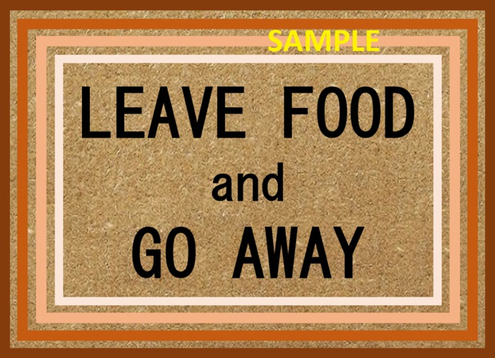 Welcome Mat - Leave Food