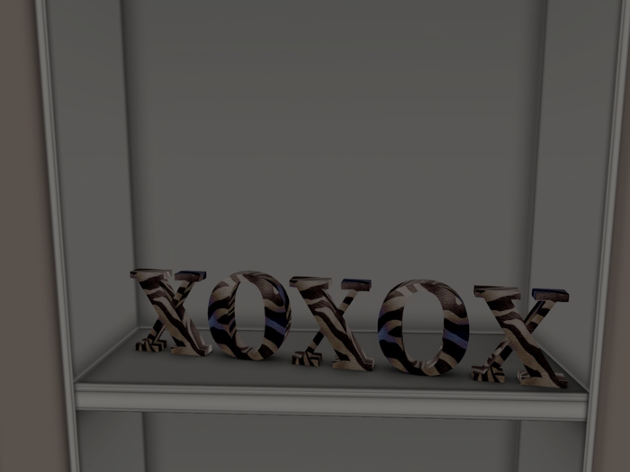 XOXOXGround [s], Wild Zebra, Standing up right, Shelf art/ display