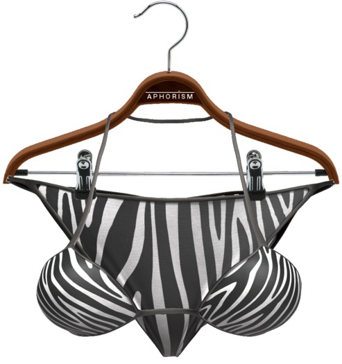 !APHORISM! Del Sol Bikini - Zebra Print