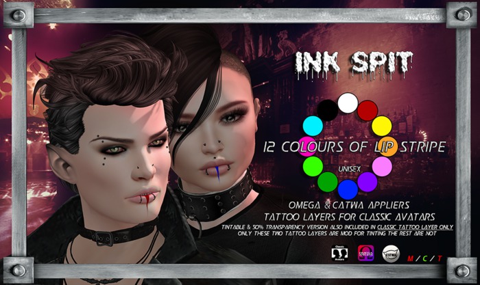 -=FORSAKEN=- Ink Spit Wet- Unisex Makeup