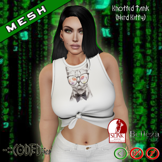 ..:: CODED ::.. Knotted Tank (Nerd Kitty)
