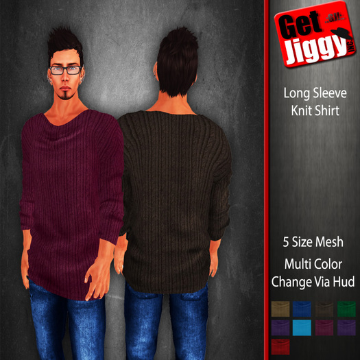 Long Sleeve Knit Shirt