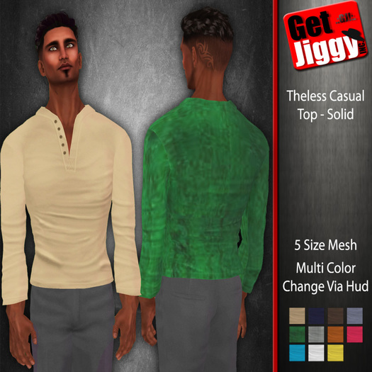 Theless Casual Top Solid