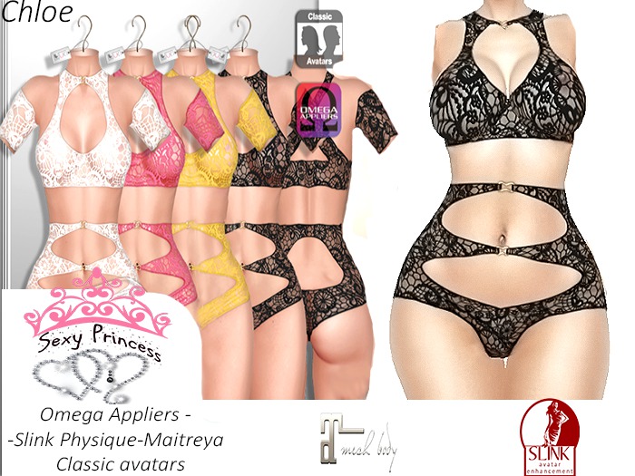 Chloe *Sexy Princess * Black Lingerie