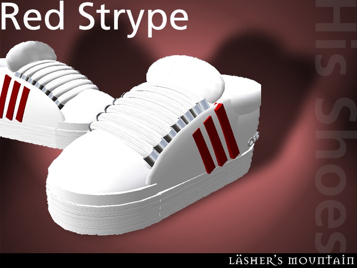 RED STRYPE White Trainers 