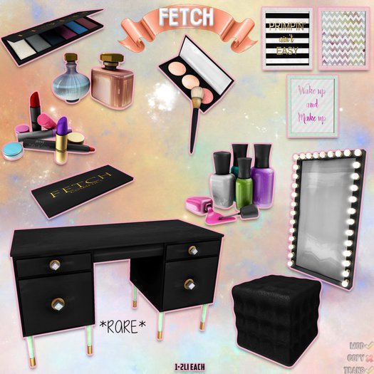 [Fetch] Crystal Vanity Set - Chevron Art