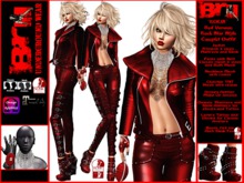 **KOLIA RED VERSION ROCK STAR STYLE COMPLET OUTFIT **