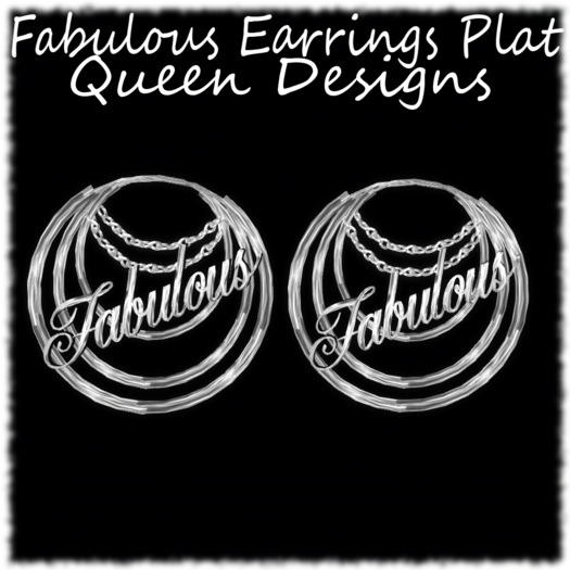 {QD} Fabulous Earrings Plat