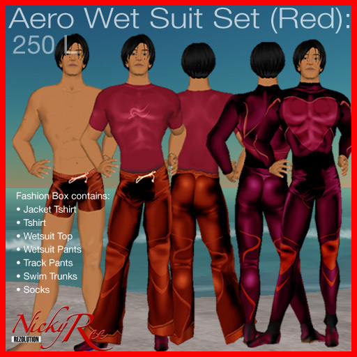 Nicky Ree Wetsuits - Aero Wet Suit (Red)